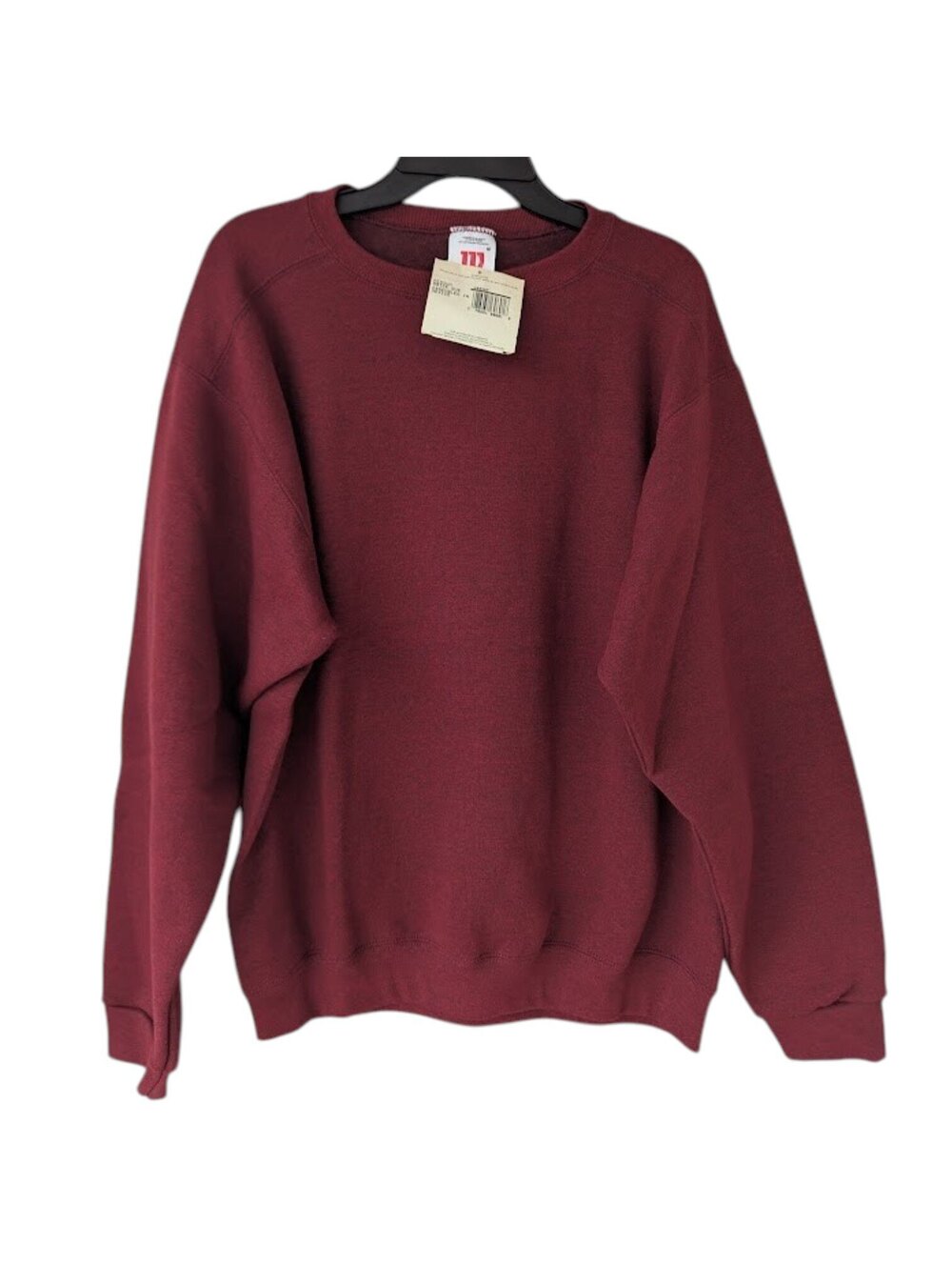Vintage 90s Wilson Deadstock Sweatshirt M Brick Dust Red NWT Pullover 23.5x28